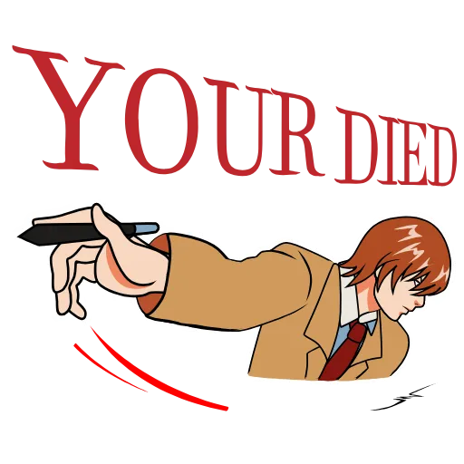 ☠️ Стикер «Death Note» для Telegram