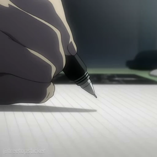 ✍️ Стикер «Death Note» для Telegram