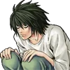 Стикер 47 📓 Набор эмоджи по аниме манге «Death Note [Тетрадь смерти]»