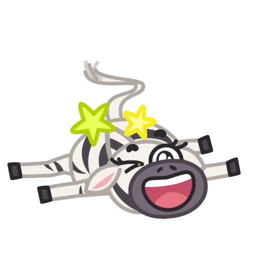 😃 Стикер «Debra Zebra» для Telegram