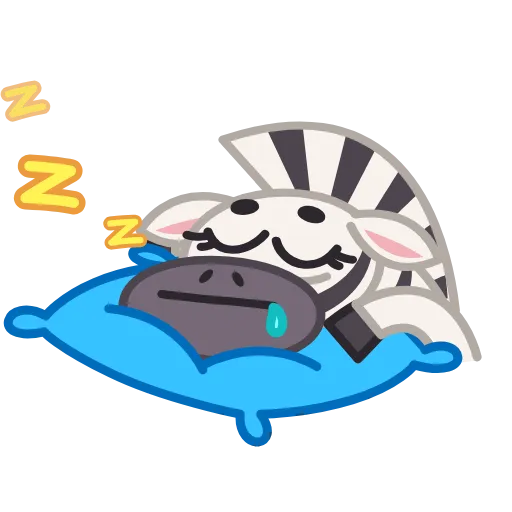 😴 Стикер «Debra Zebra» для Telegram