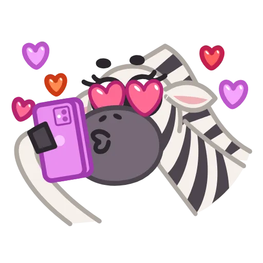 😍 Стикер «Debra Zebra» для Telegram