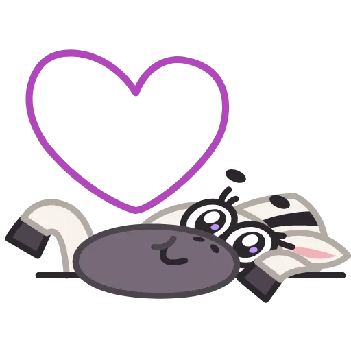 😘 Стикер «Debra Zebra» для Telegram