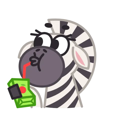 😳 Стикер «Debra Zebra» для Telegram
