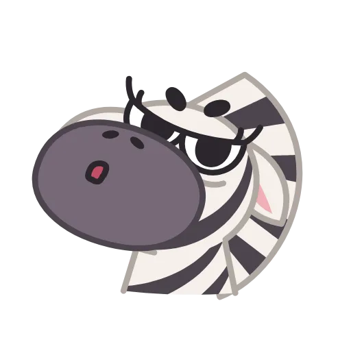 🙅‍♀️ Стикер «Debra Zebra» для Telegram