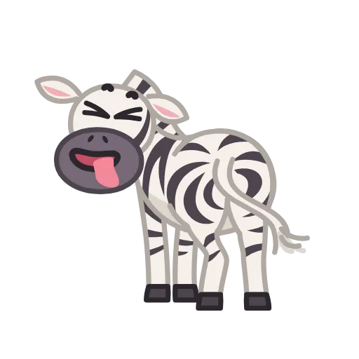 😜 Стикер «Debra Zebra» для Telegram