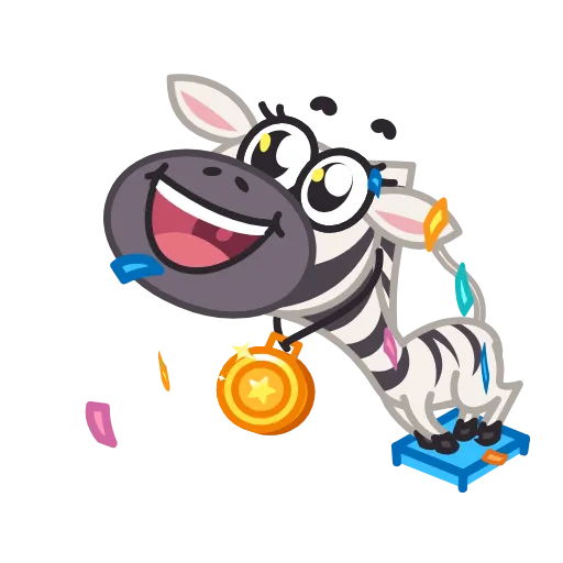 🏆 Стикер «Debra Zebra» для Telegram