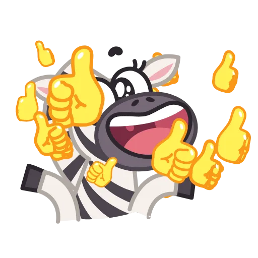 👍 Стикер «Debra Zebra» для Telegram