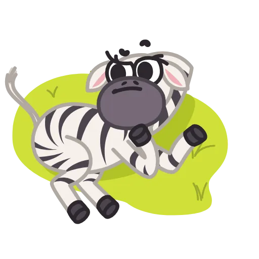 😠 Стикер «Debra Zebra» для Telegram