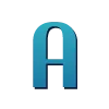 🔠 Эмодзи «Синие буквы, иконки нарисованные нейросетью» для Telegram