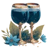 🍷 Эмодзи «Синие буквы, иконки нарисованные нейросетью» для Telegram