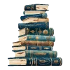 📚 Эмодзи «Синие буквы, иконки нарисованные нейросетью» для Telegram