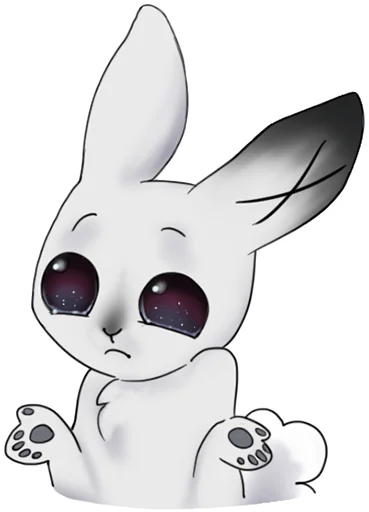 ☹️ Стикер «weird bunny» для Telegram