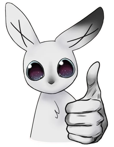👍 Стикер «weird bunny» для Telegram