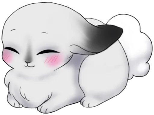 Стикерпак weird bunny для Telegram