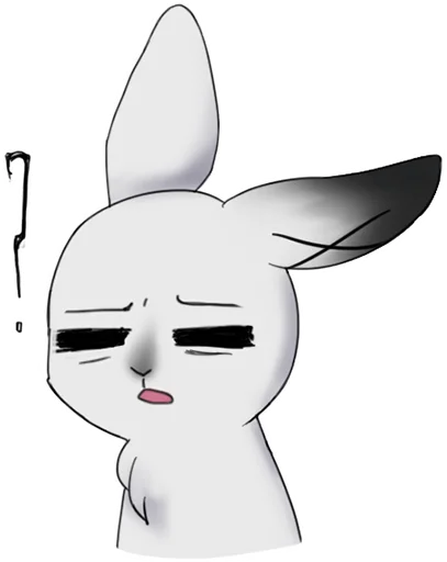 🤨 Стикер «weird bunny» для Telegram