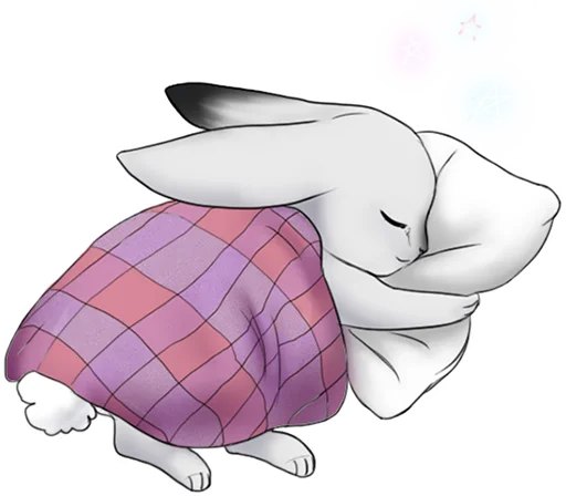 😪 Стикер «weird bunny» для Telegram