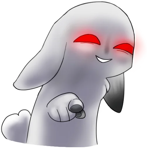 👺 Стикер «weird bunny» для Telegram