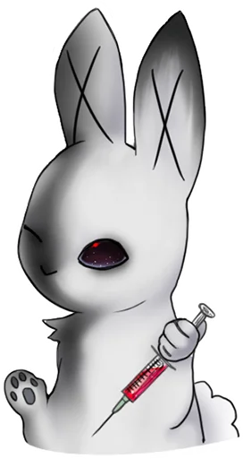 👹 Стикер «weird bunny» для Telegram