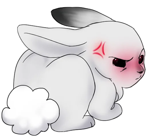 😤 Стикер «weird bunny» для Telegram