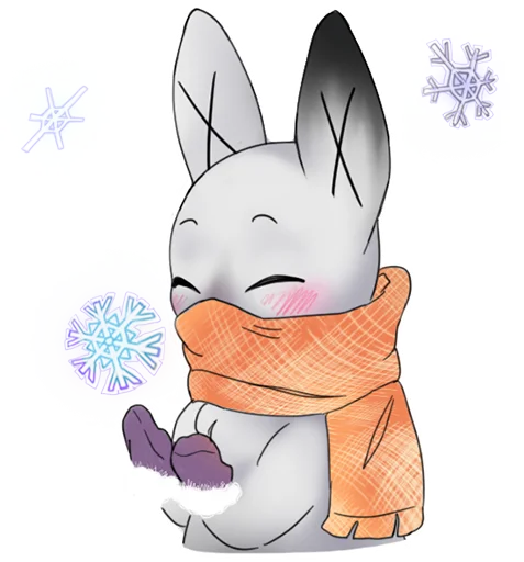 🥶 Стикер «weird bunny» для Telegram