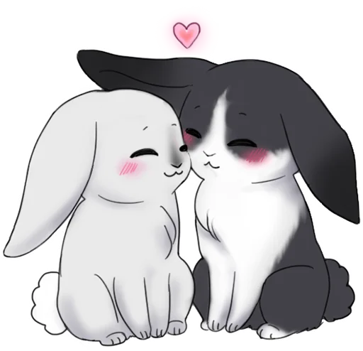 ❤️ Стикер «weird bunny» для Telegram