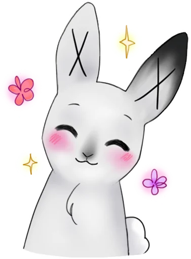 😁 Стикер «weird bunny» для Telegram