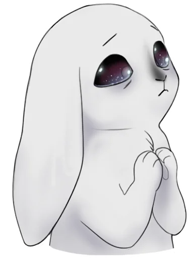 😇 Стикер «weird bunny» для Telegram