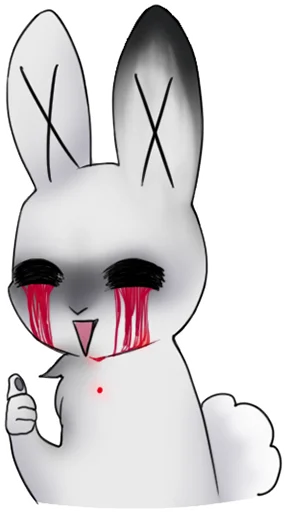 🫠 Стикер «weird bunny» для Telegram