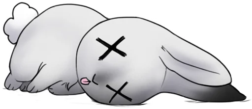💀 Стикер «weird bunny» для Telegram