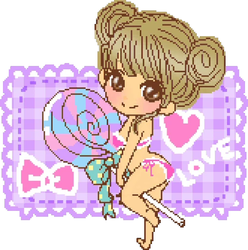 😉 Стикер «DecoGALS» для Telegram