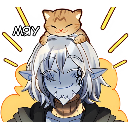 🐱 Стикер «Нет Бард Ded med» для Telegram