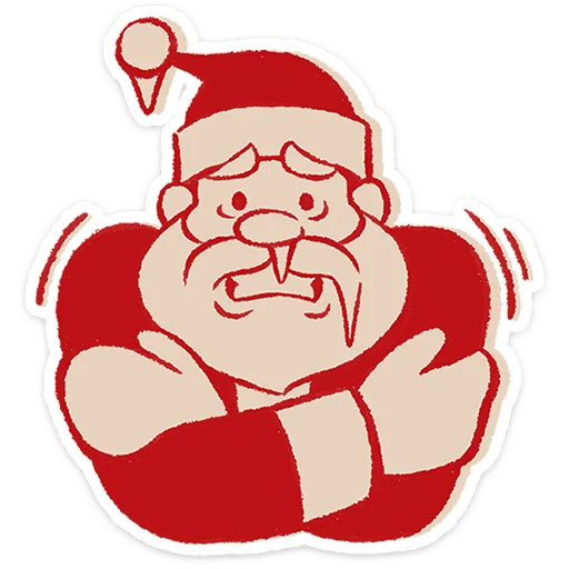 🎅 Стикер «Дедушка Мороз» для Telegram