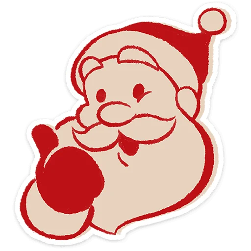 🎅 Стикер «Дедушка Мороз» для Telegram