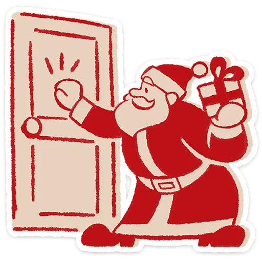🎅 Стикер «Дедушка Мороз» для Telegram
