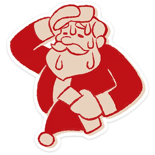 🎅 Стикер «Дедушка Мороз» для Telegram