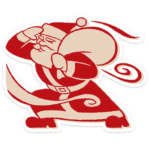 🎅 Стикер «Дедушка Мороз» для Telegram