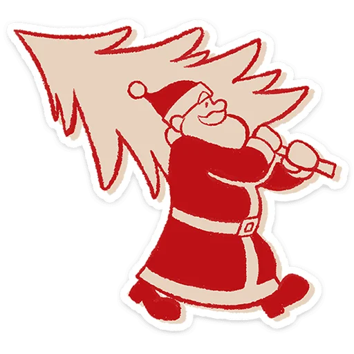 🎅 Стикер «Дедушка Мороз» для Telegram