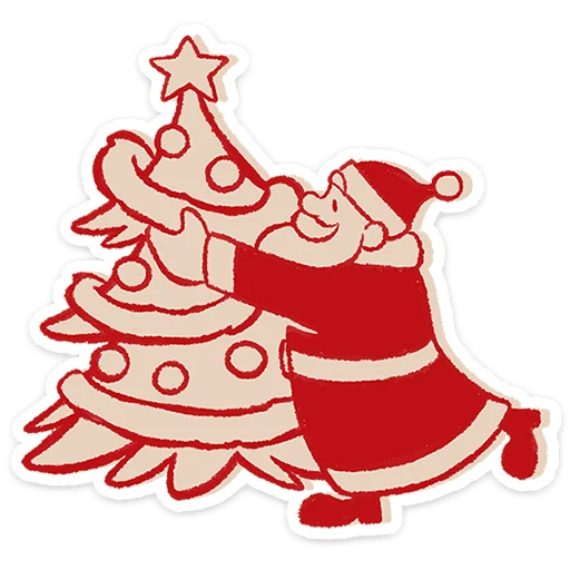🎅 Стикер «Дедушка Мороз» для Telegram