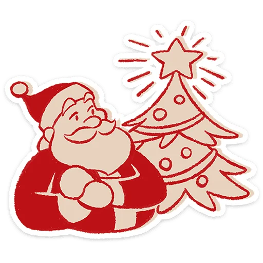 🎅 Стикер «Дедушка Мороз» для Telegram