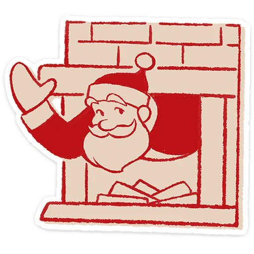 🎅 Стикер «Дедушка Мороз» для Telegram