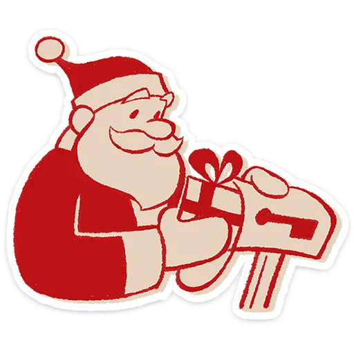 🎅 Стикер «Дедушка Мороз» для Telegram