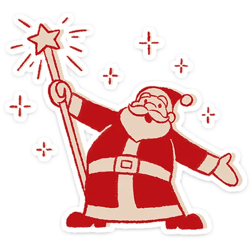 🎅 Стикер «Дедушка Мороз» для Telegram