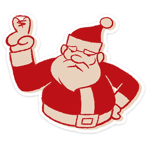 🎅 Стикер «Дедушка Мороз» для Telegram