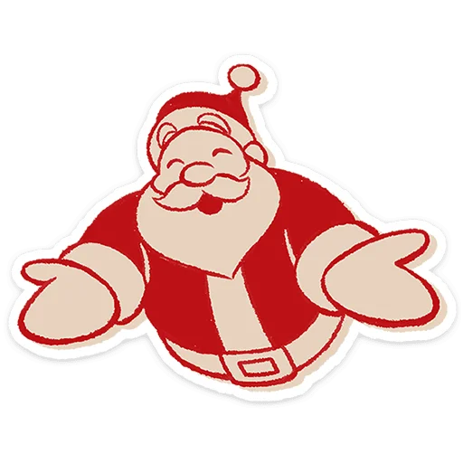 🎅 Стикер «Дедушка Мороз» для Telegram
