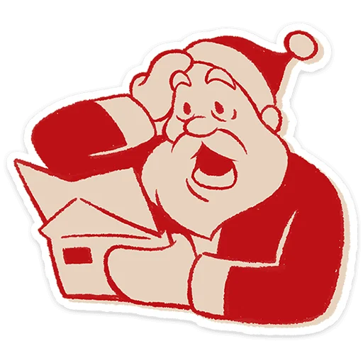 🎅 Стикер «Дедушка Мороз» для Telegram
