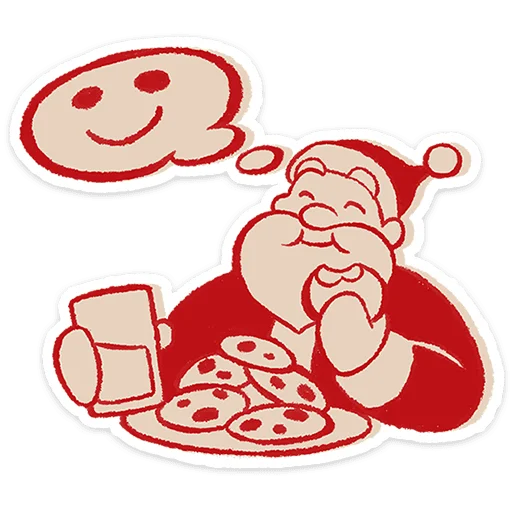 🎅 Стикер «Дедушка Мороз» для Telegram