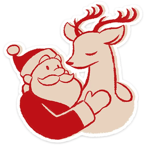 🎅 Стикер «Дедушка Мороз» для Telegram