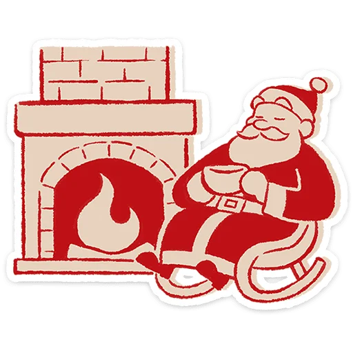 🎅 Стикер «Дедушка Мороз» для Telegram