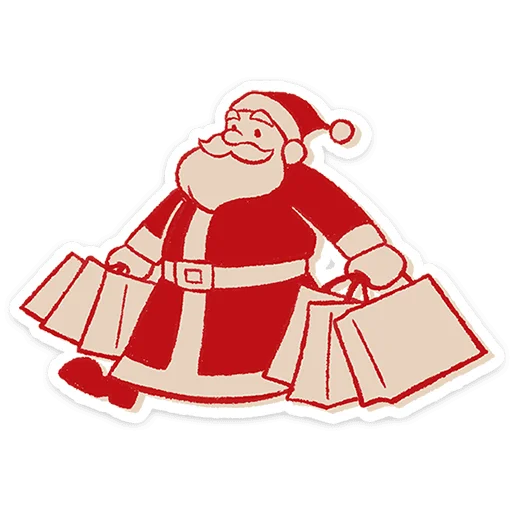 🎅 Стикер «Дедушка Мороз» для Telegram